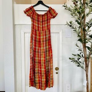 Urban Outfitter Off-The-Shoulder Midi Dress